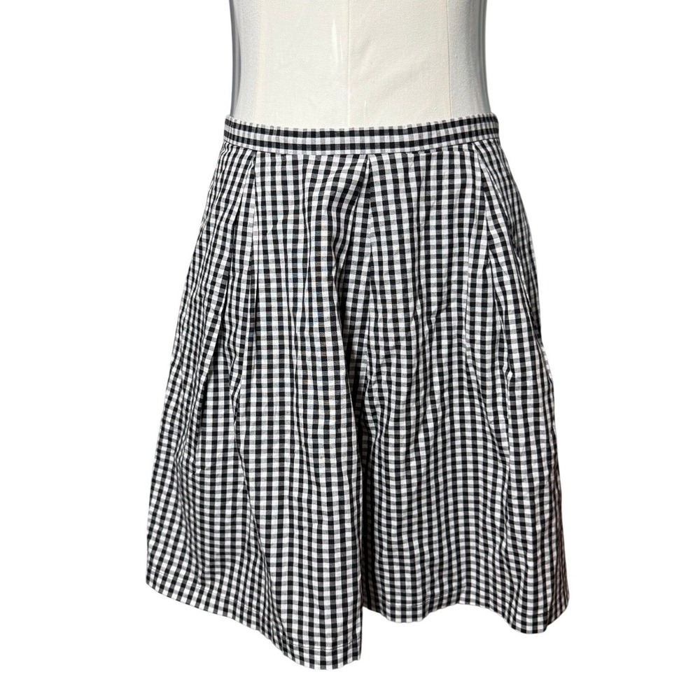 Y2K Forever 21 Black White Gingham Pleated Mini Skirt school girl brittany Med‎
